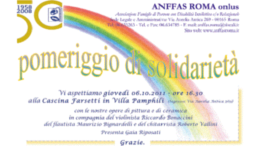 Pomeriggio di Solidarieta 2011 - ANFFAS ROMA Onlus